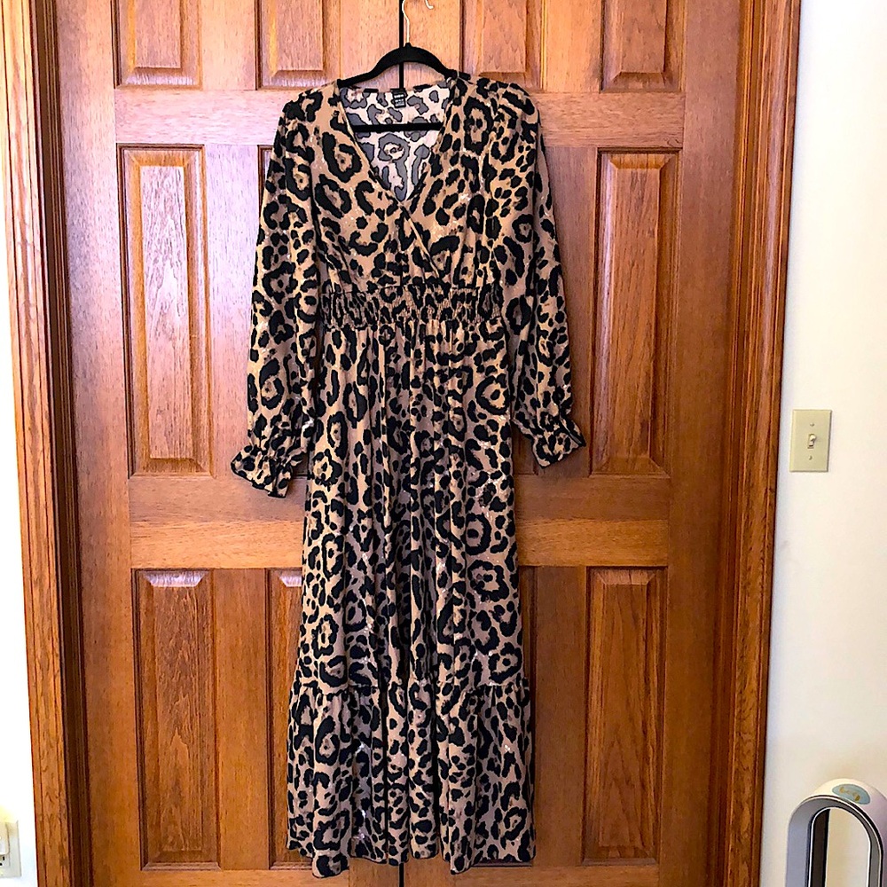 SHEIN animal print maxi dress